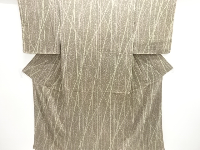 アンティーク　錦紗 のり散らしに抽象模様着物